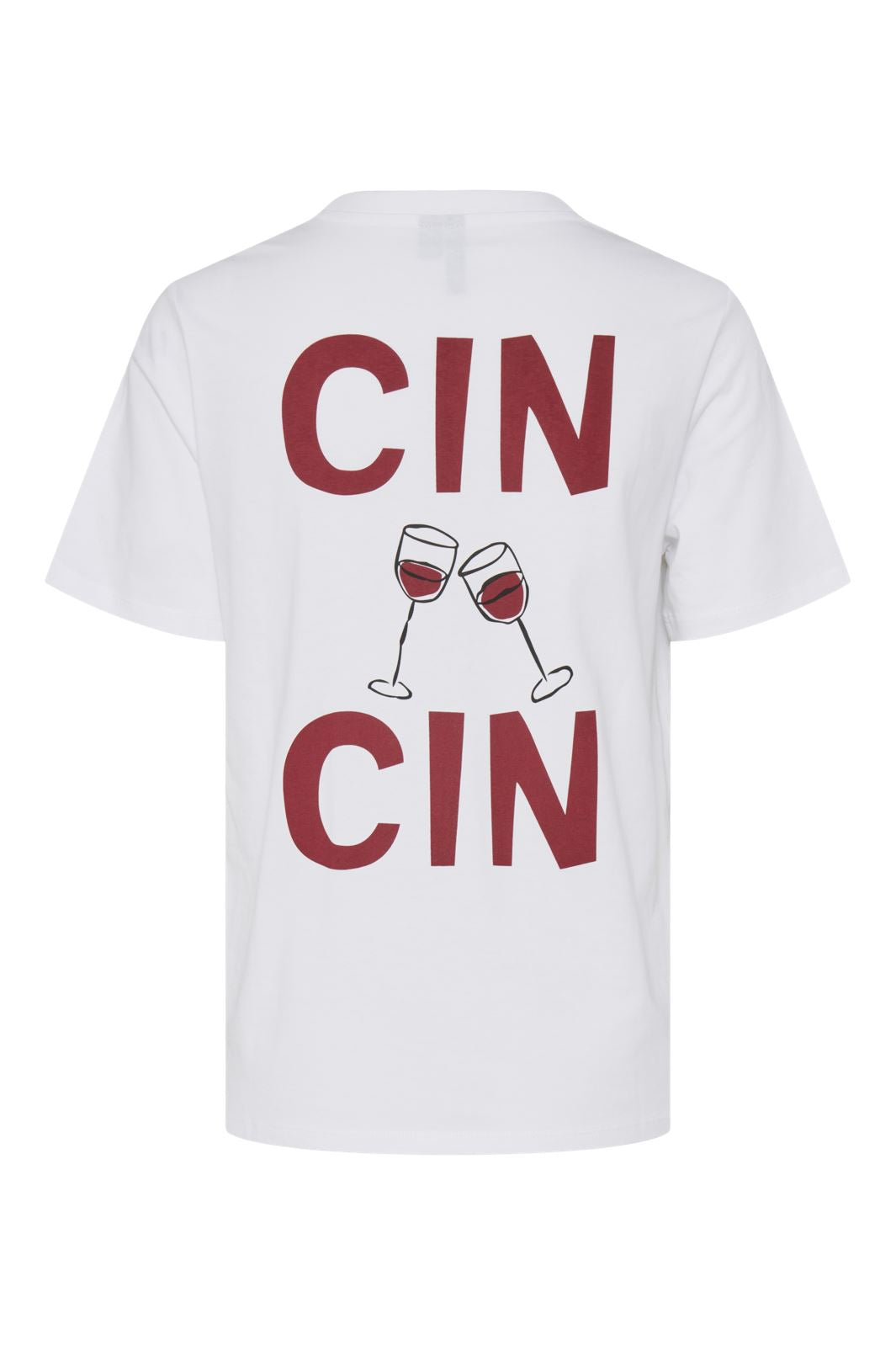 Pieces Pcpukka Ss Printed T-Shirt 4630139 bright white cincin