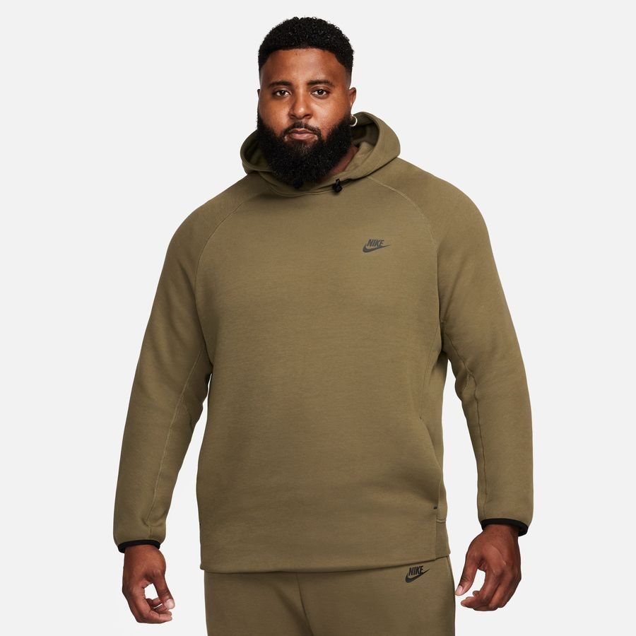 Nike Sweat à Capuche Tech Fleece 24 Pullover - Vert/Noir