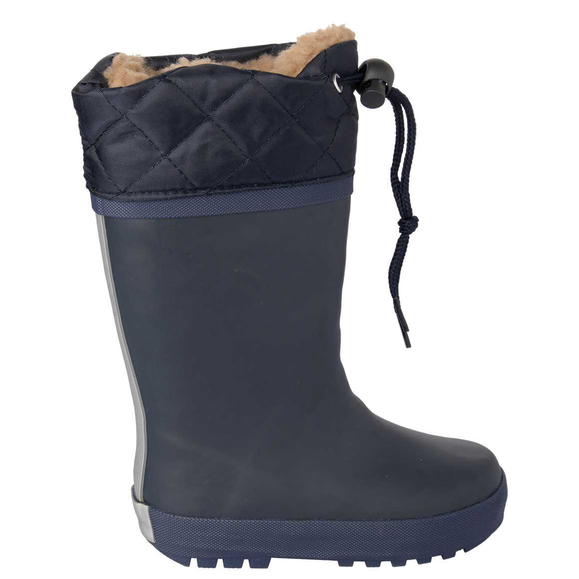 Famy Baby Regenstiefel mit Teddyfutter dunkelblau
