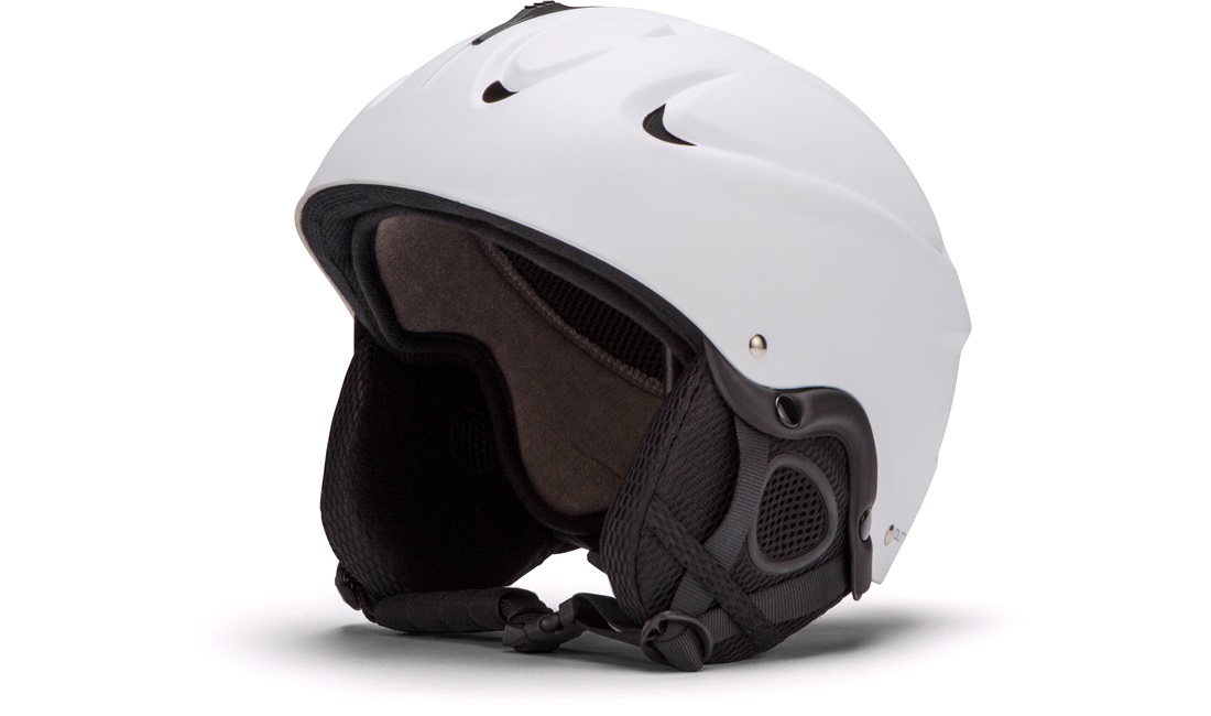 Skihjelm hvid medium (55-58 cm)
