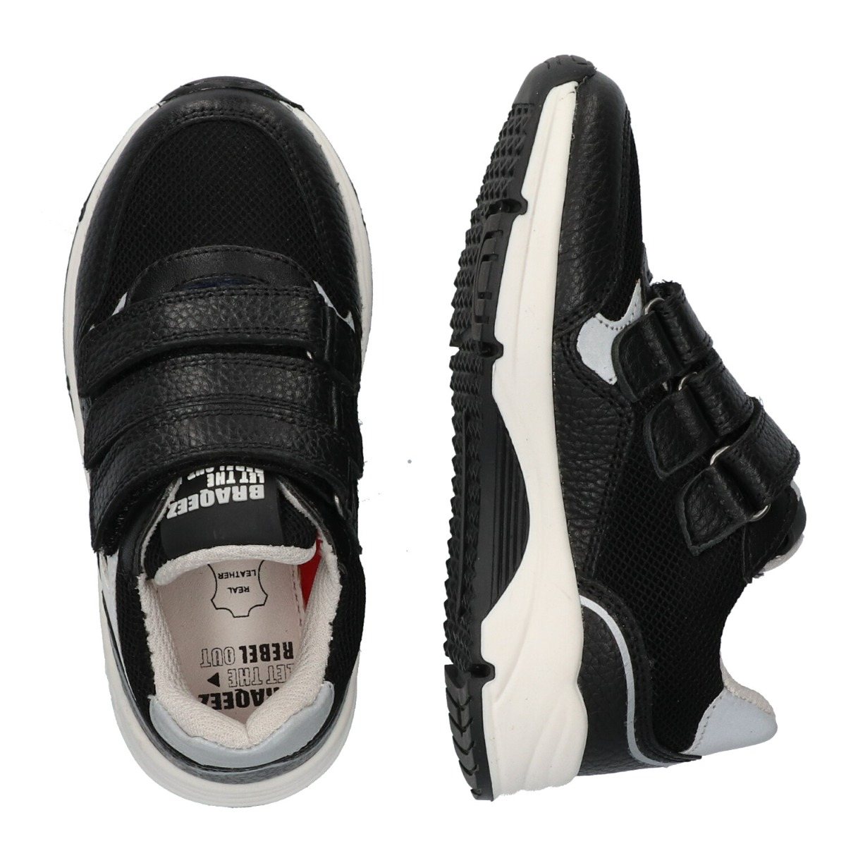 Chris Cool - Lage Sneakers Braqeez Zwart