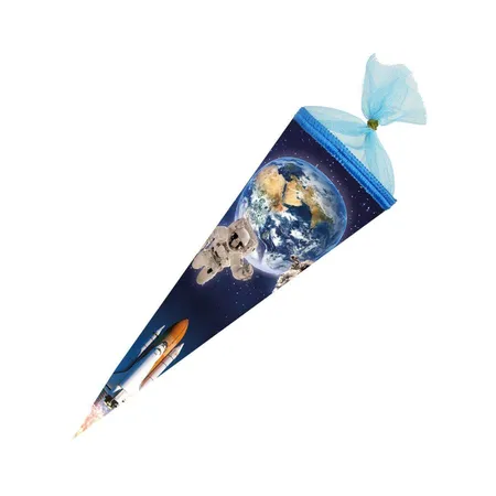 Nestler Schultüte Weltraum Tüllverschluss 35cm rund