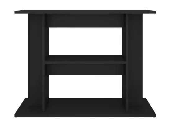 Support pour aquarium noir 80x35x60 cm bois d'ingénierie