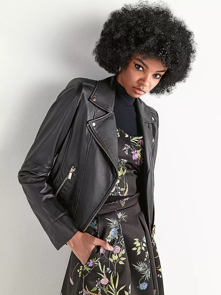 RIANI Lederjacke schwarz
