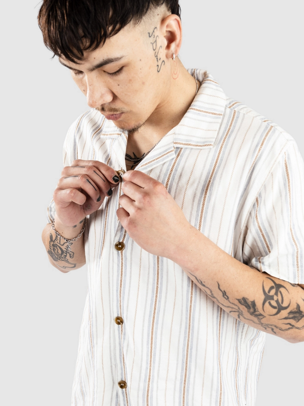 Rhythm Vacation Stripe Shirt natural