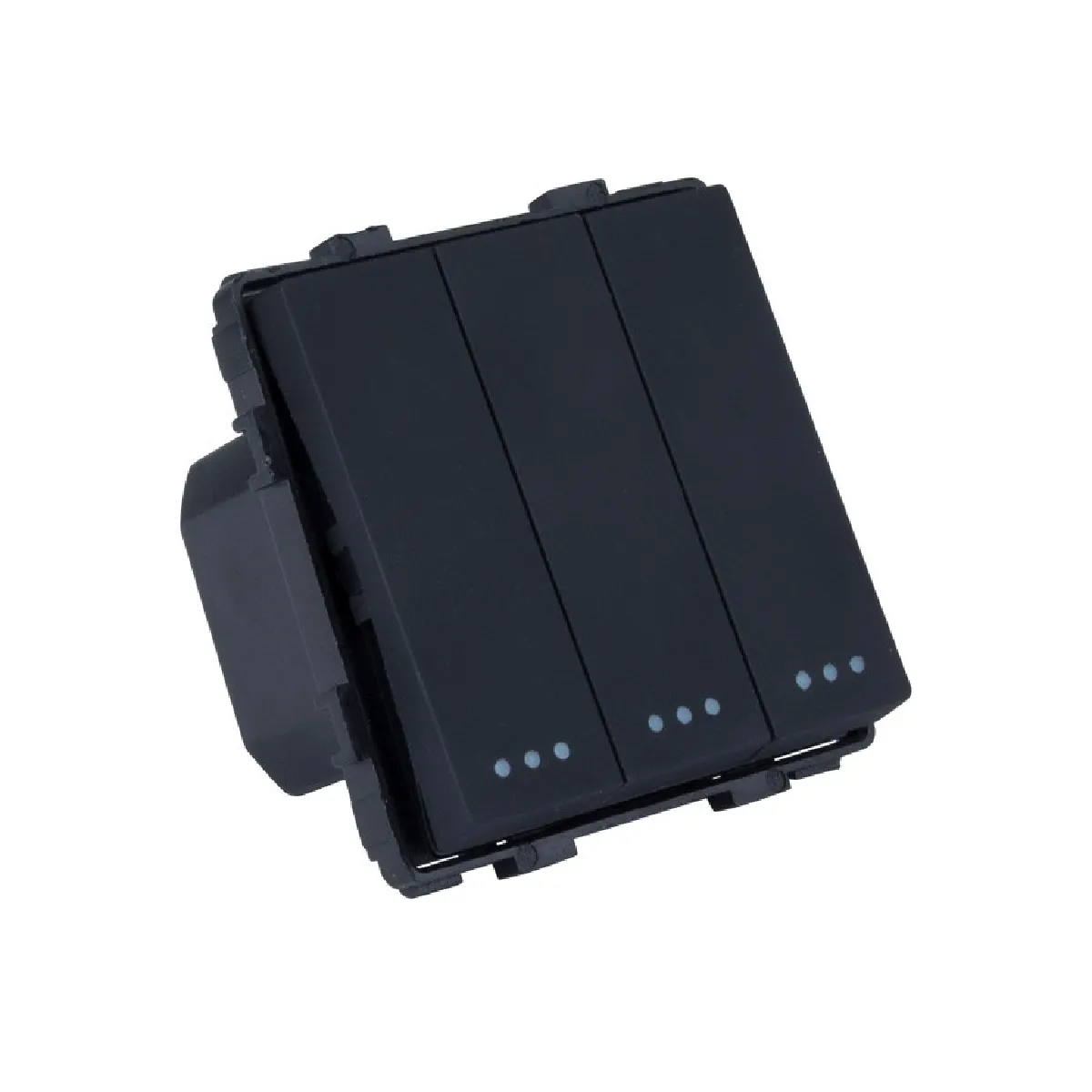 Ledkia Modern Va-et-Vient Triple - Noir
