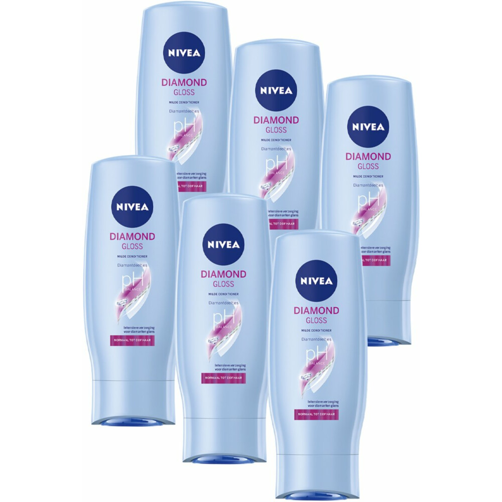 6x Nivea Conditioner Diamond Gloss Care200 ml