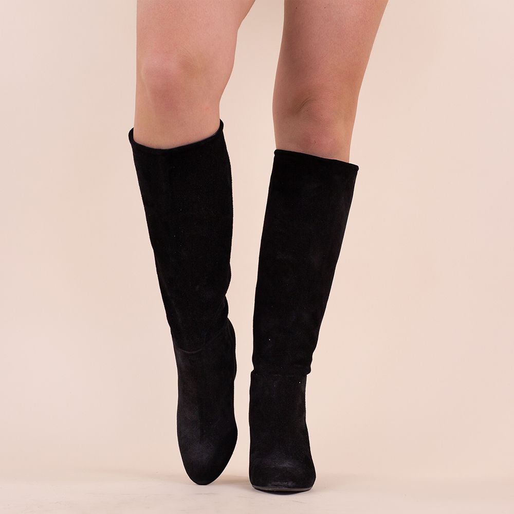 Hoge boots SL701 zwart suede