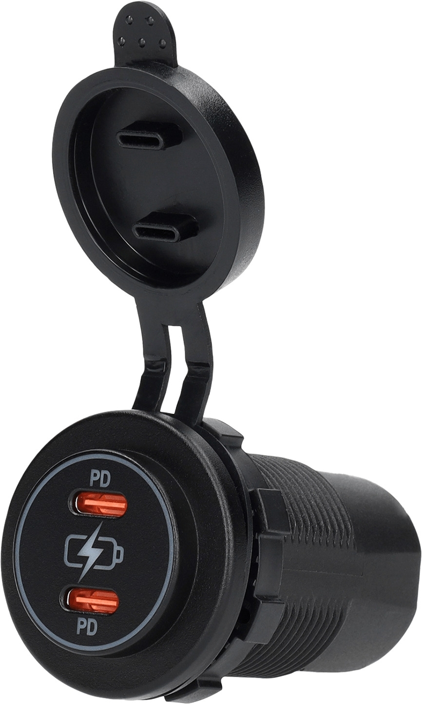 Haba Ladegerät mit 2x USB-C PD Anschlüssen Power Line schwarz