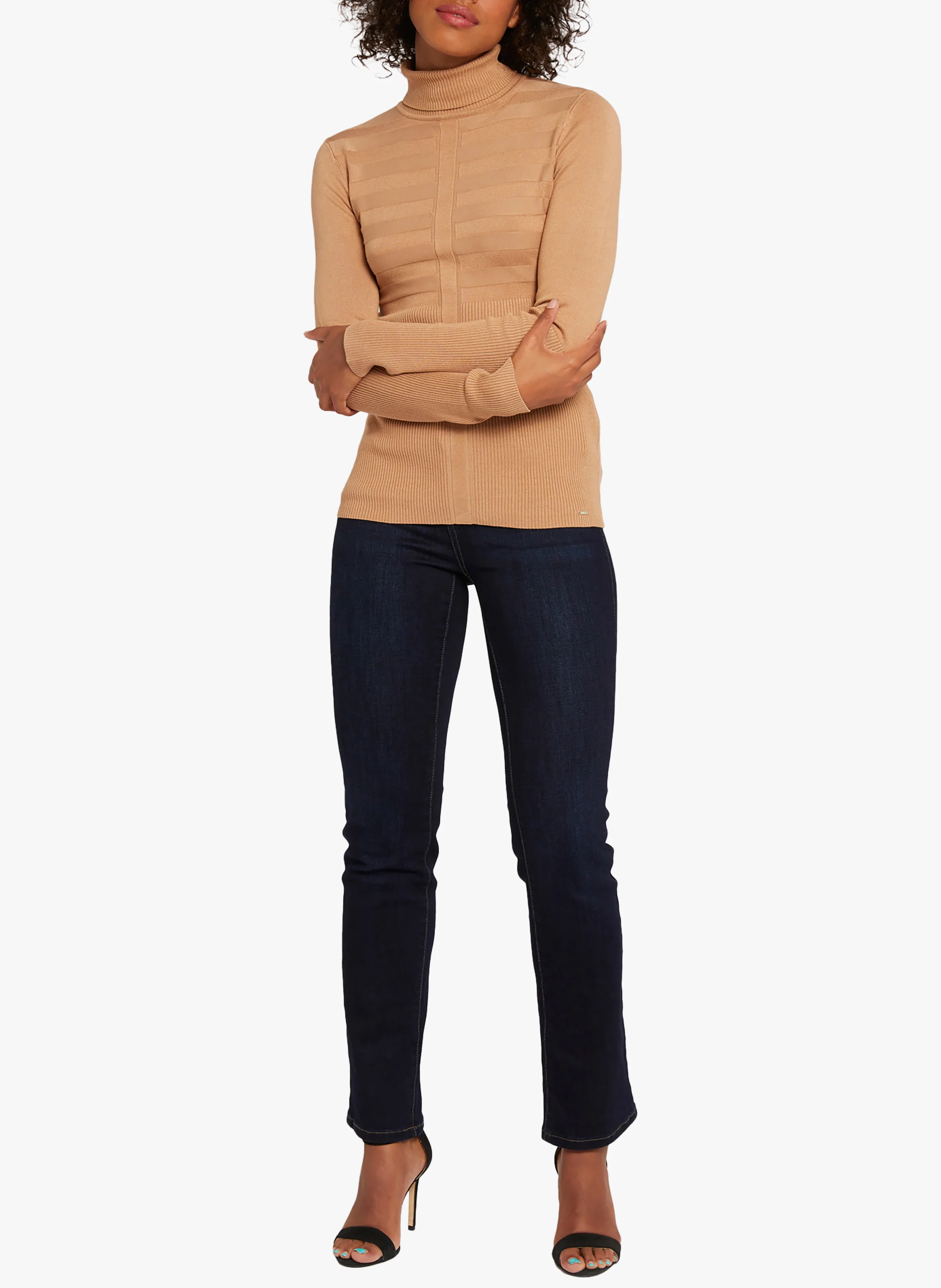 Pull col roulé | Marron