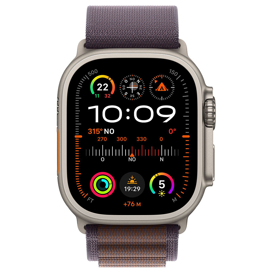 Apple Watch Ultra 2 GPS + Cellular - Titanium Case - Indigo Alpine Loop - 49 mm - S