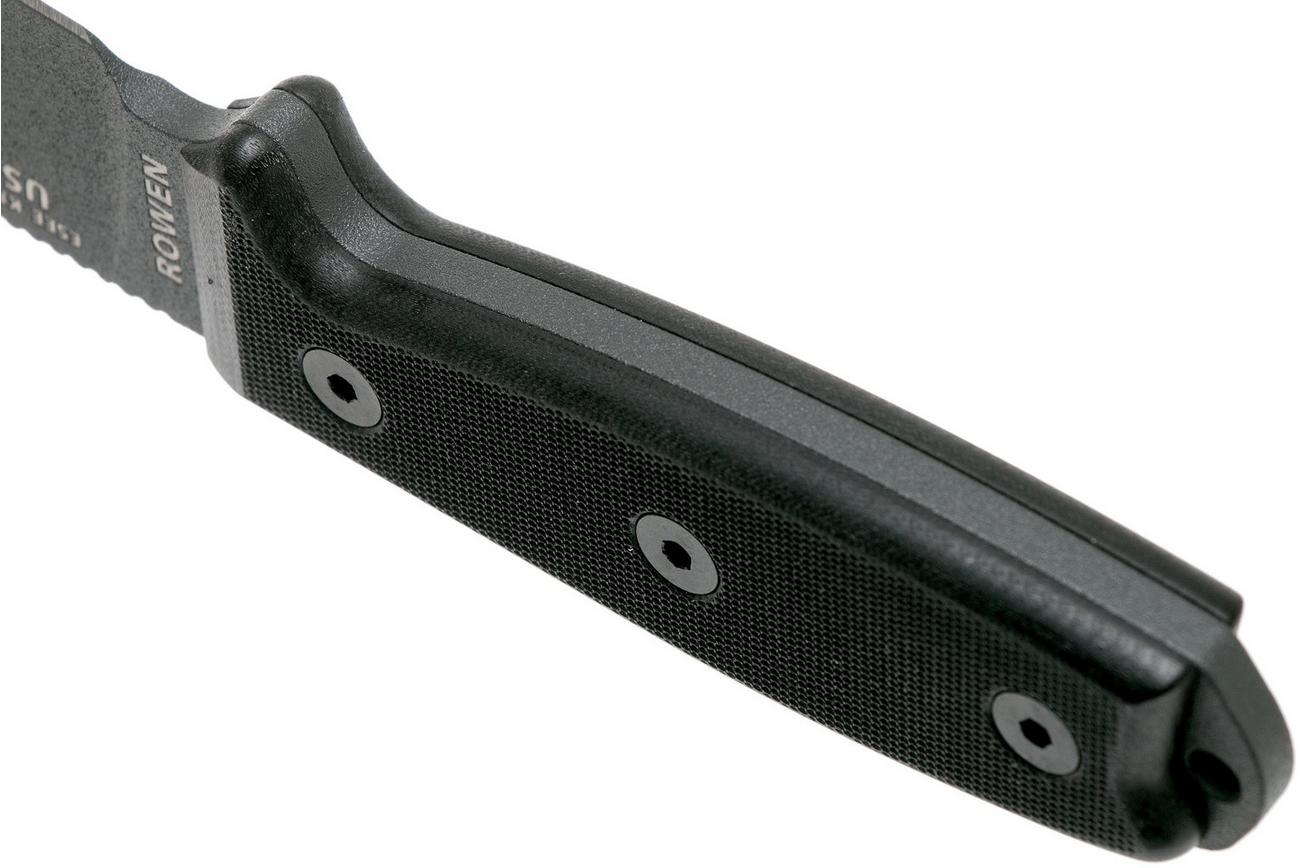 ESEE Model 4 Tactical Gunsmoke, black handle 4P-TG-B met schede   clip