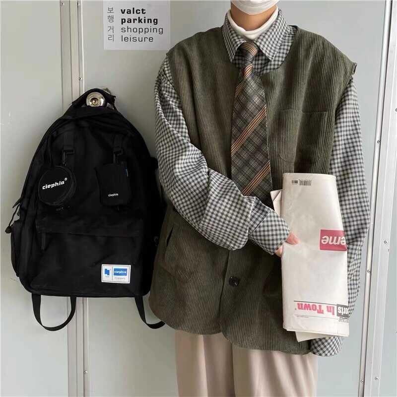 Real Boy - Ronde hals effen corduroy vest met knopen