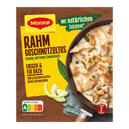 Maggi Fix für Rahm-Geschnetzeltes