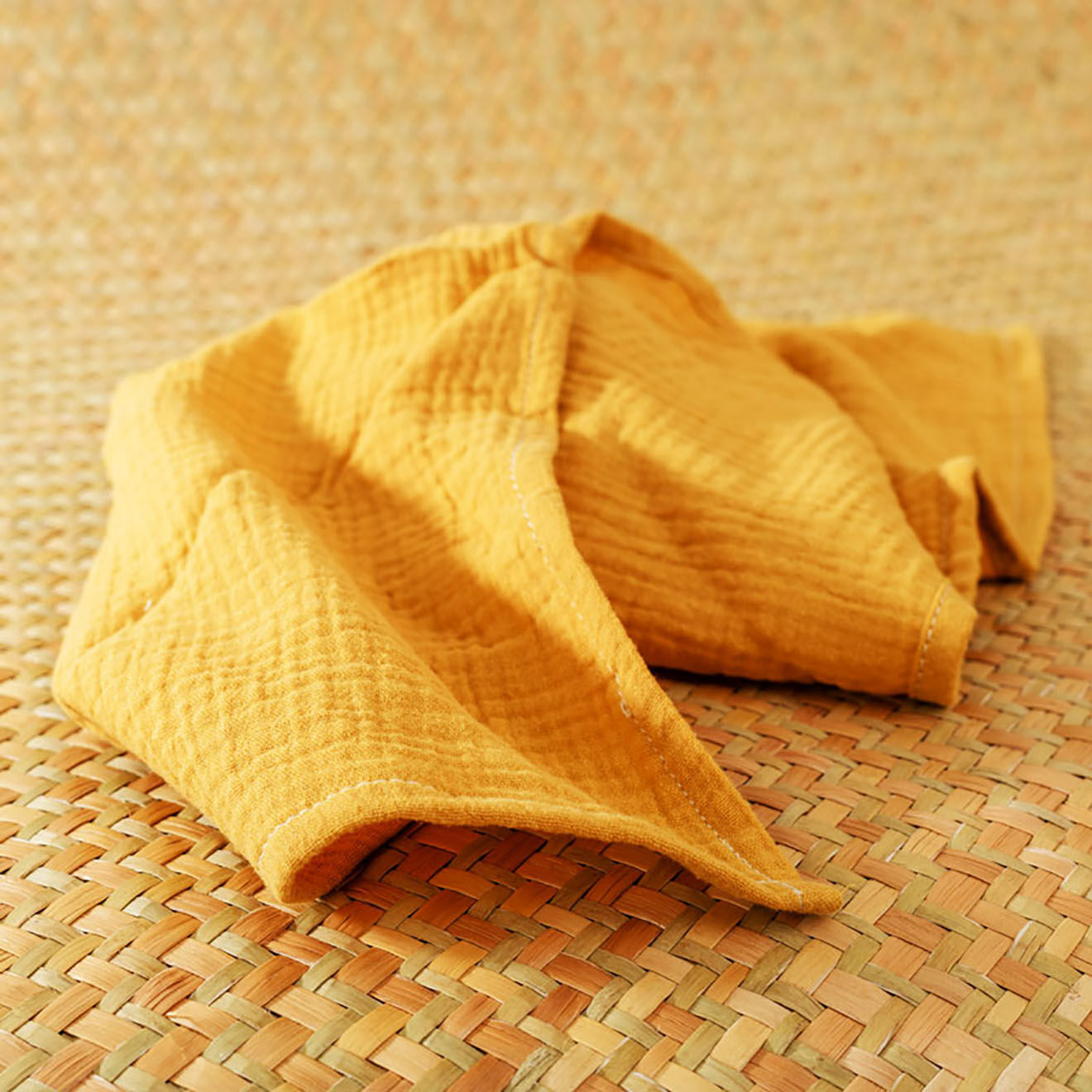 Papate Lange en Coton Bio honey - 50x50 cm