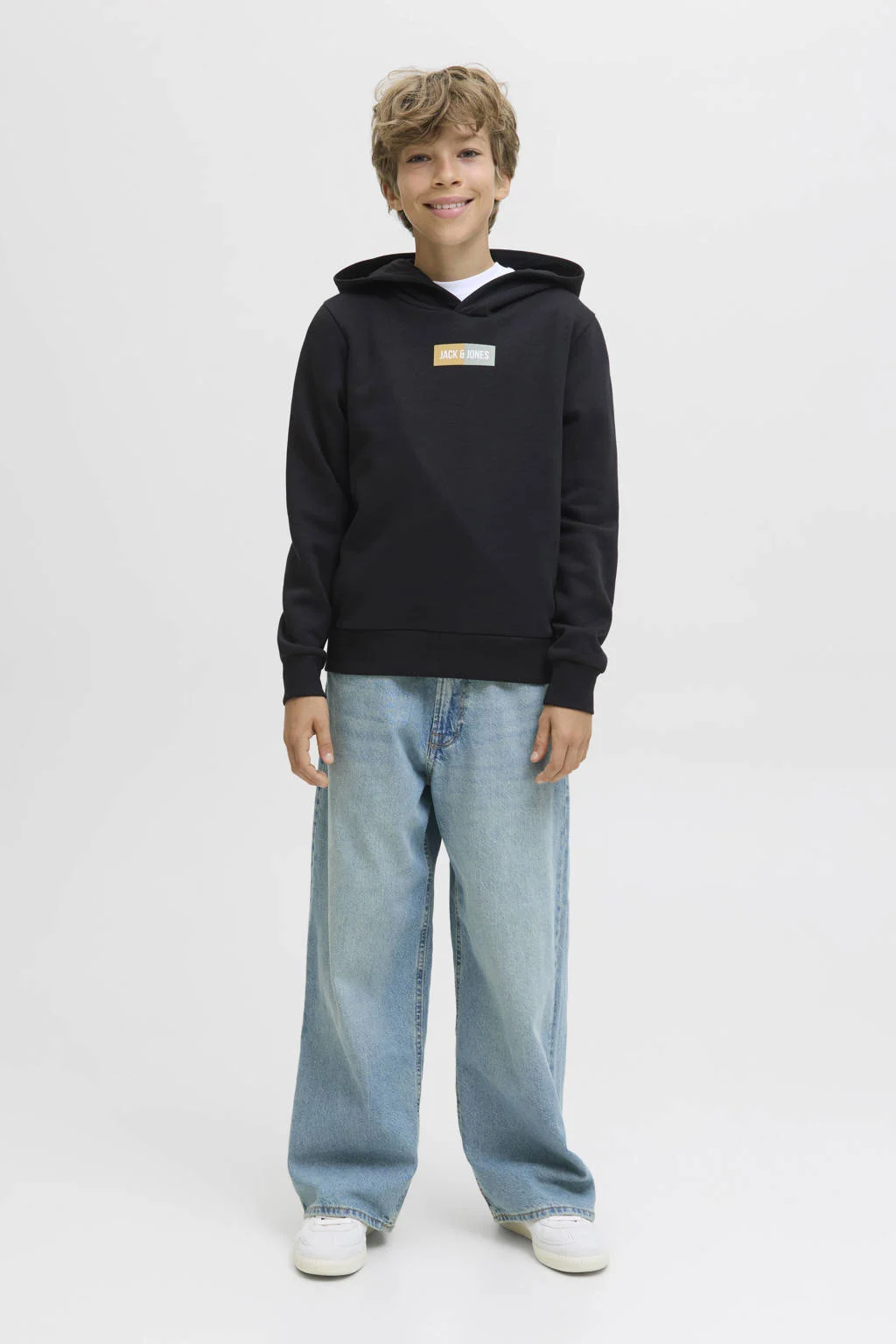 JACK & JONES JUNIOR hoodie zwart