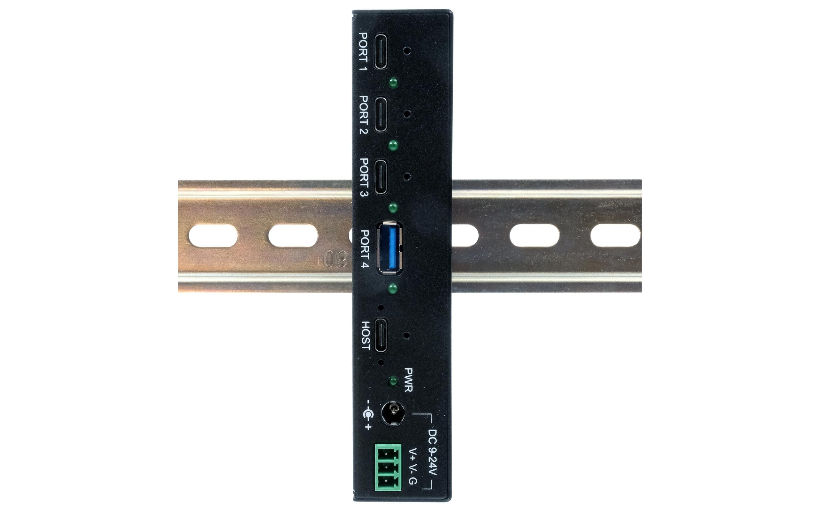 USB-Hub EX-12293HMS<br>4 Port USB 3.2 Gen 2 x 1 Metall HUB mit 3x USB-C- und 1x USB-A