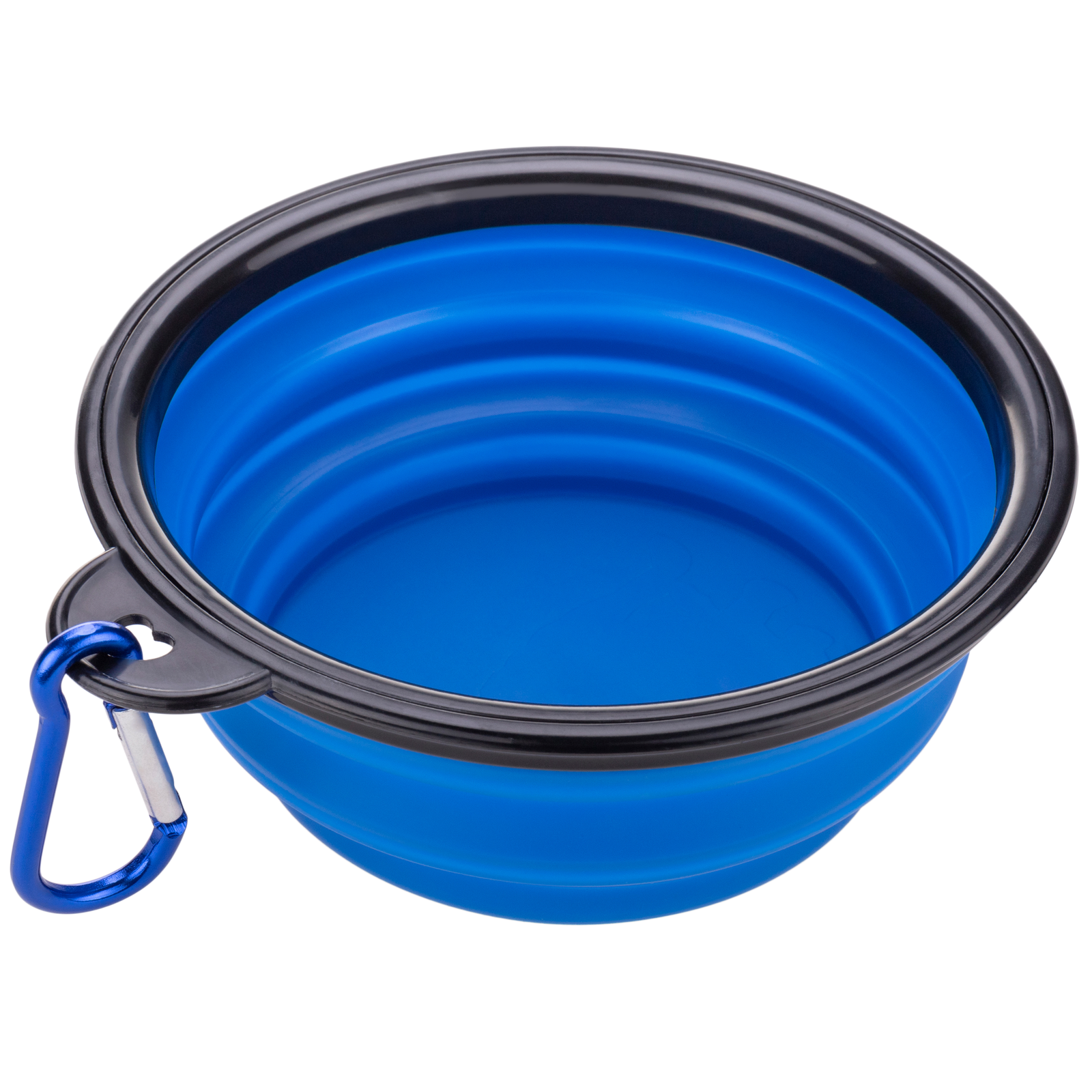 Comedouro dobrável de borracha para animais de estimação, 1000ml, azul