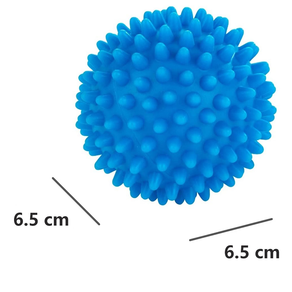 (2er Set) Ø6.5cm Wäschetrockner Ball Tumbler Trocknerbälle - Blau
