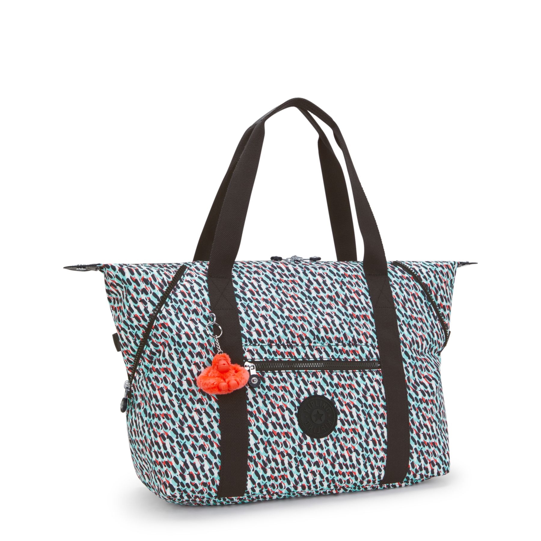 ART M Sac fourre-tout multi-usage taille moyenne avec manchon pour valise - Abstract Print