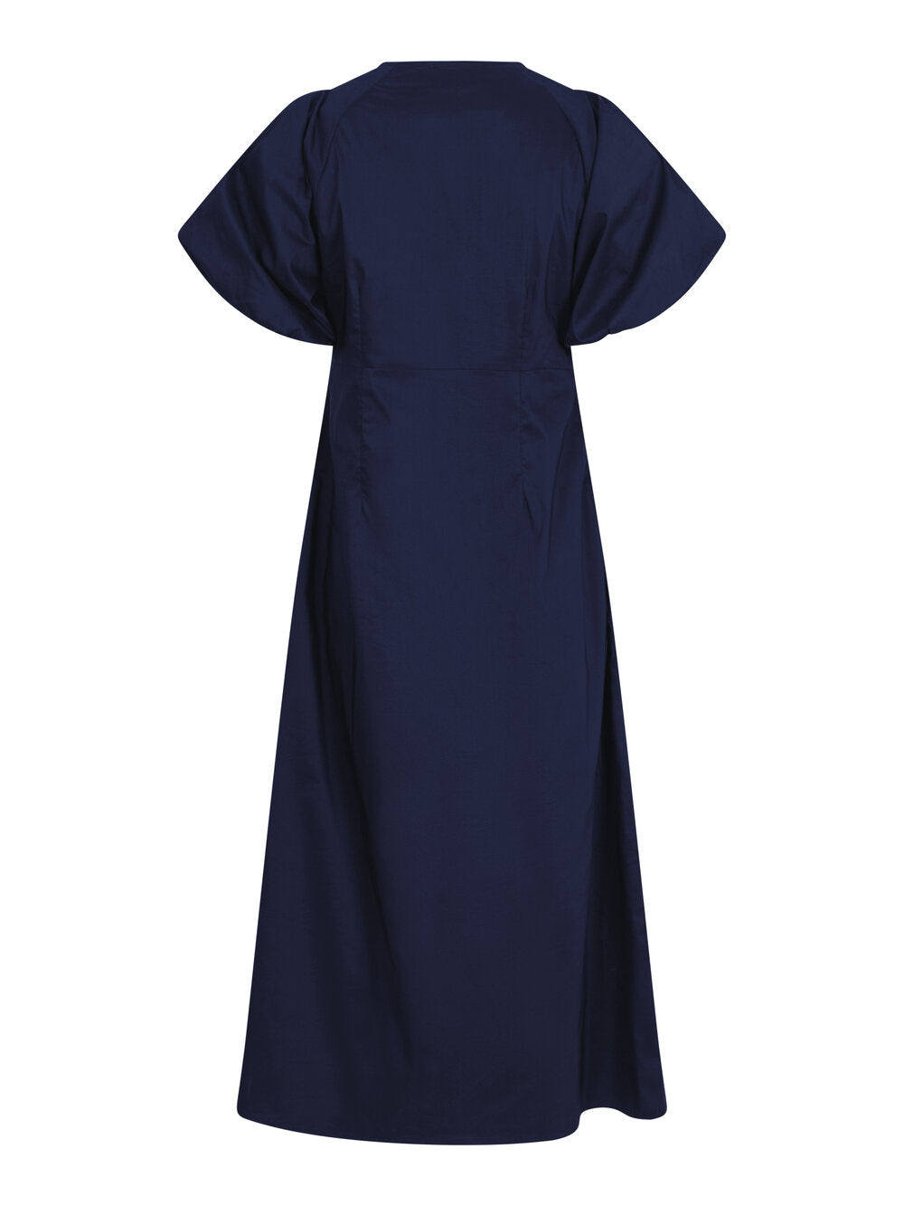 Neo Noir  Illana Poplin lang kjole - Navy