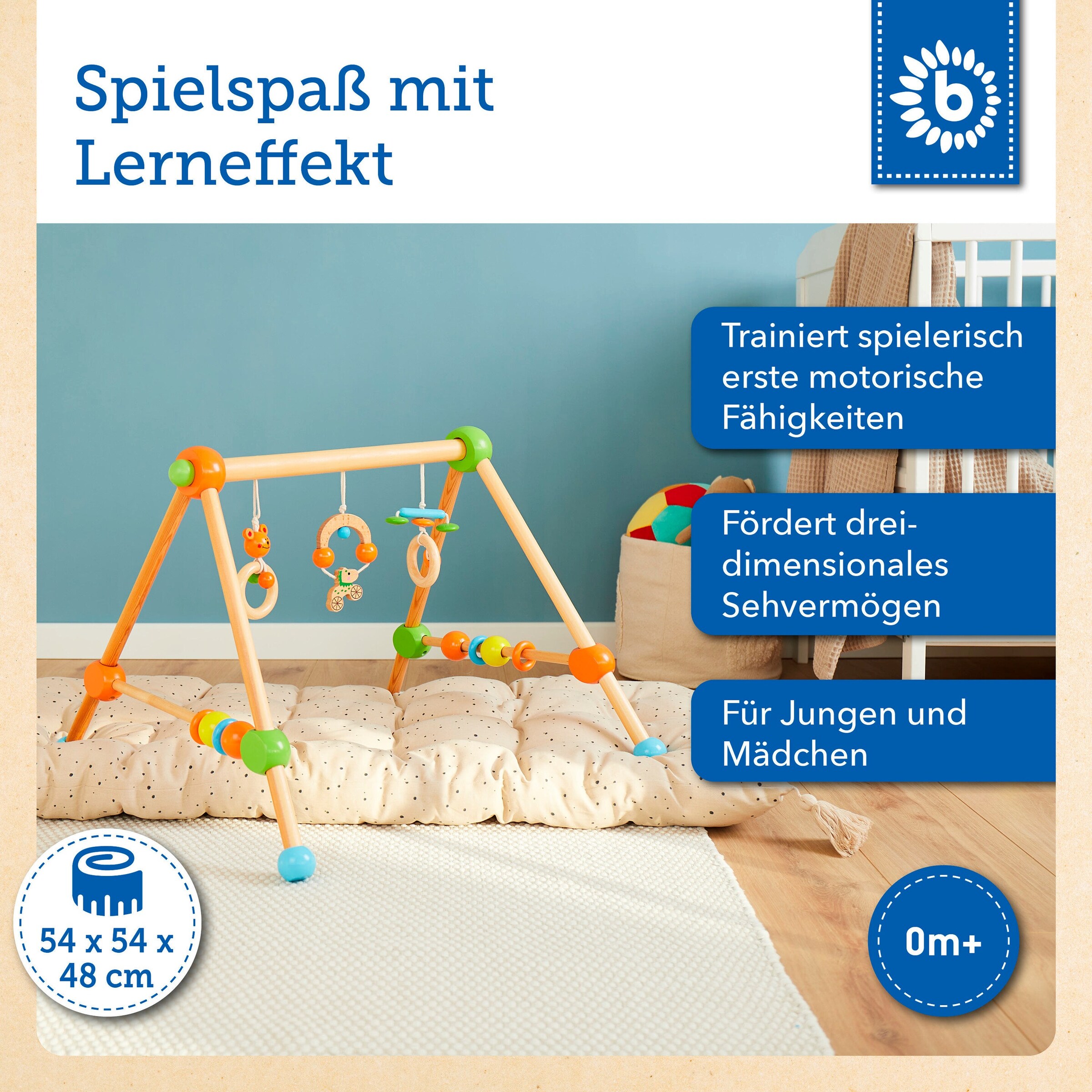 Bieco Spielbogen aus Holz - ab Geburt Mehrfarbig