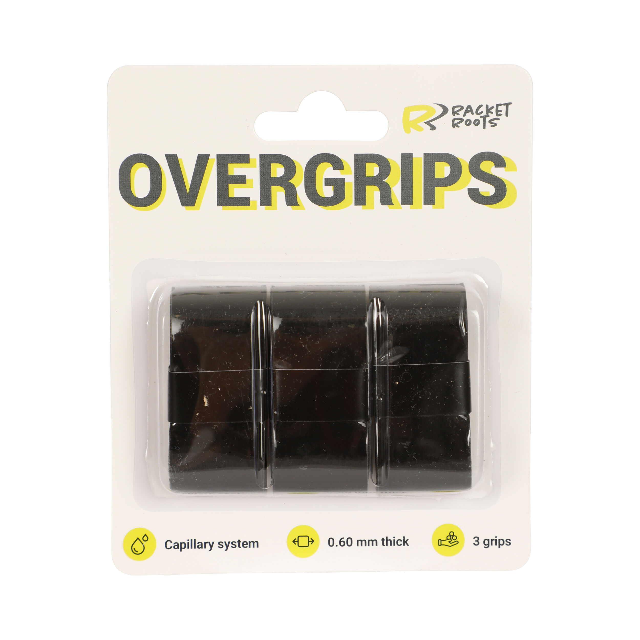 Racket Roots RR Grip Pack De 3 - Noir