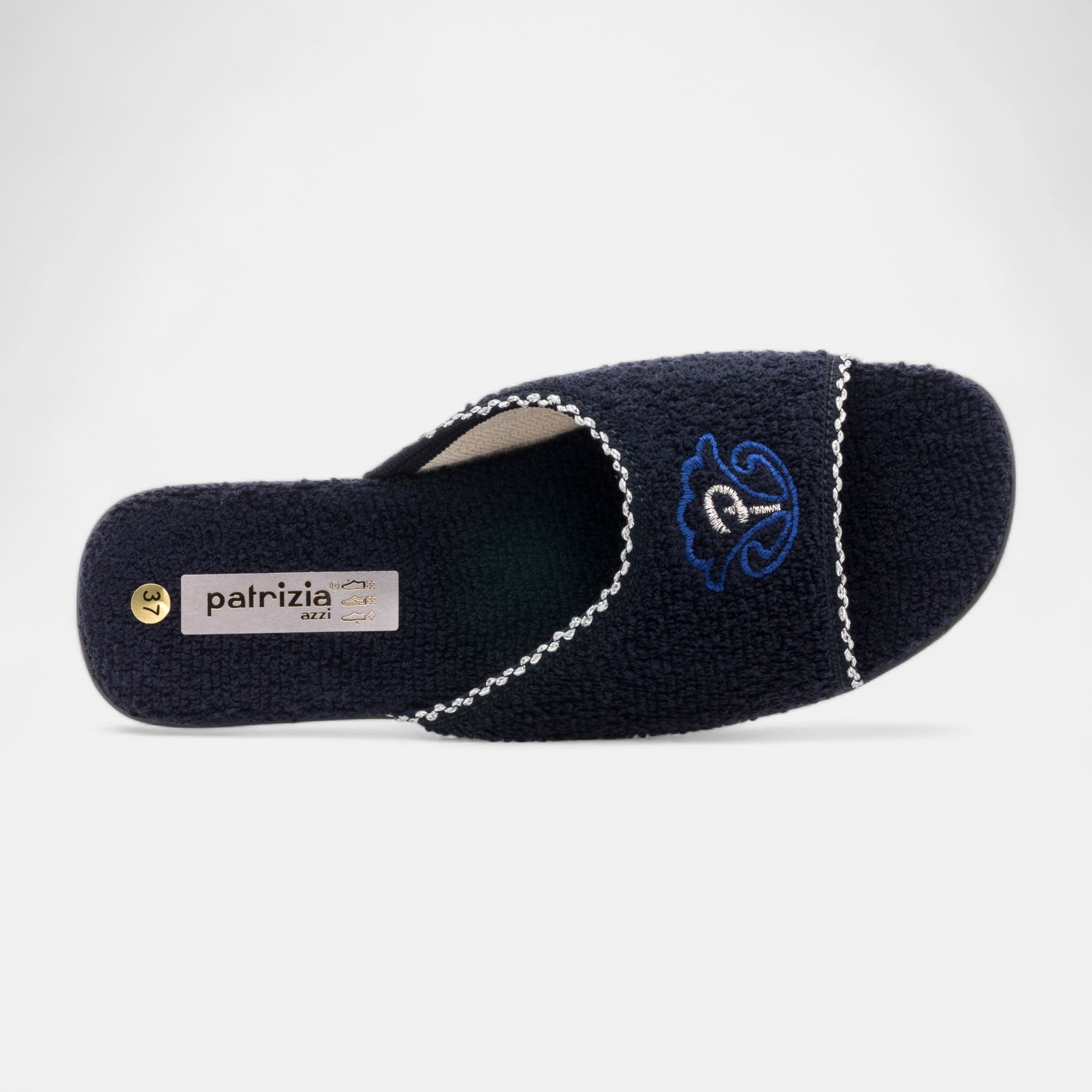 Pantoufles mules Femme bleu marine