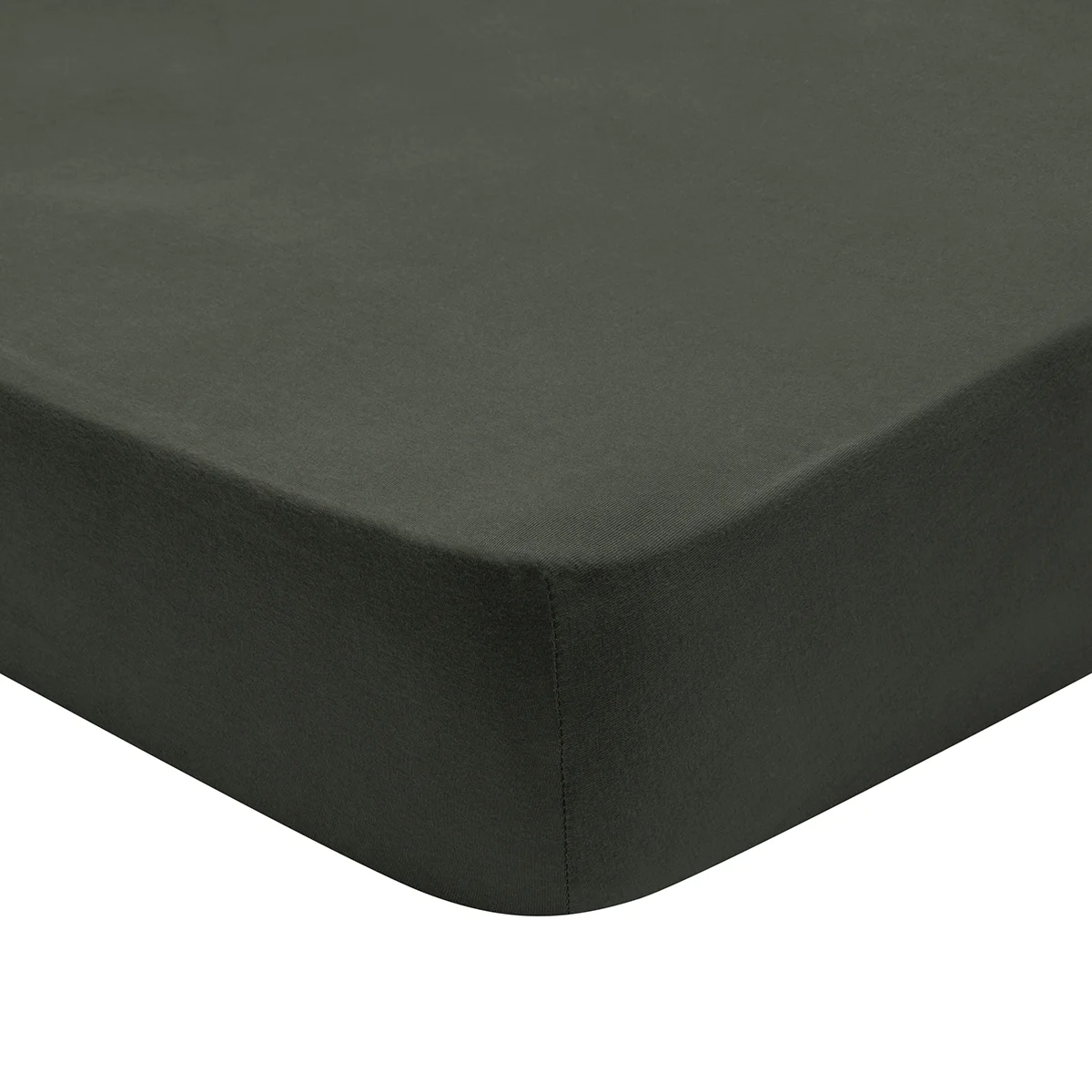 Drap Housse Confort Jersey Coloris Carbone