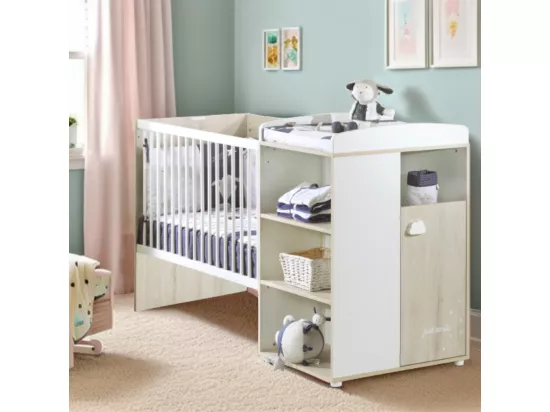Lit Combiné 120x60 Evolutif en 90x190 en bois