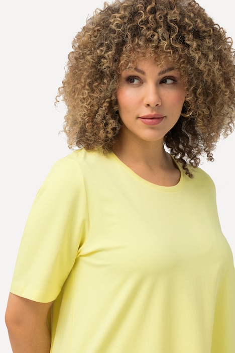 T-Shirt, A-Linie, Rundhalsausschnitt, Halbarm