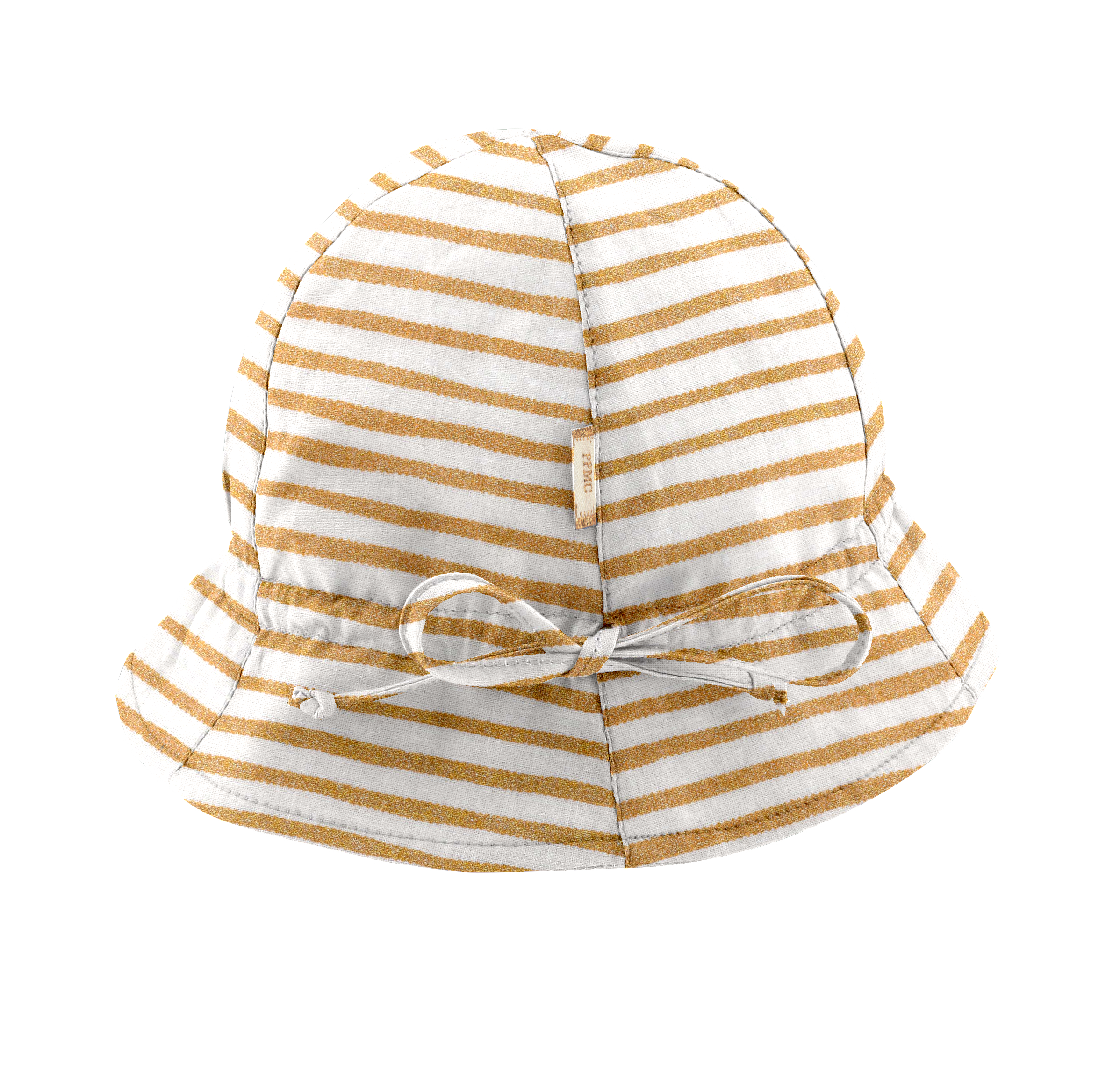 Chapeau Soleil Charlotte Rayé Or Blanc