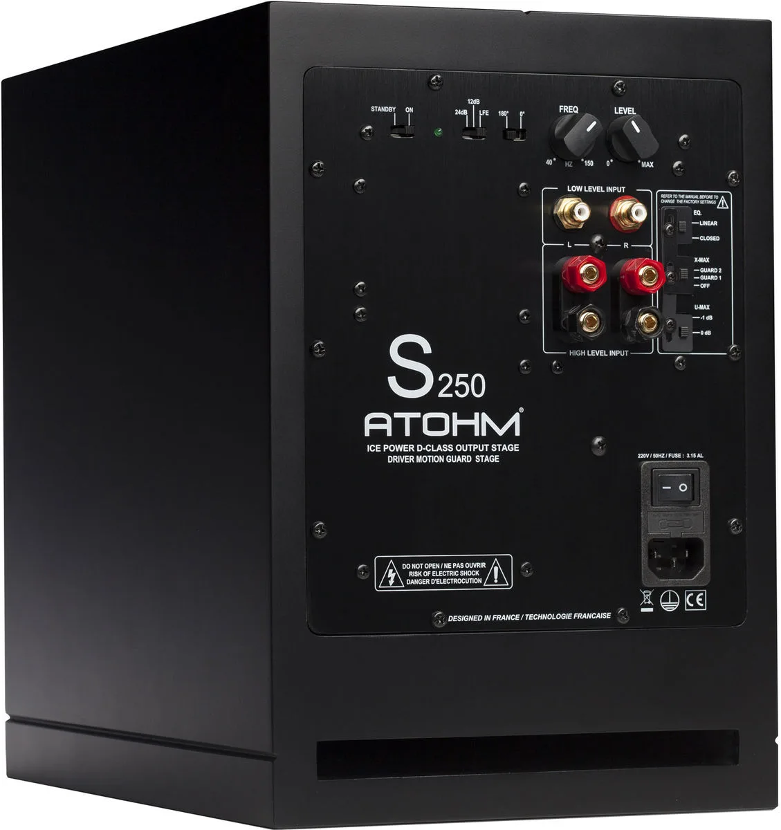 Waterfall HFM-200 Noir Caissons de basses