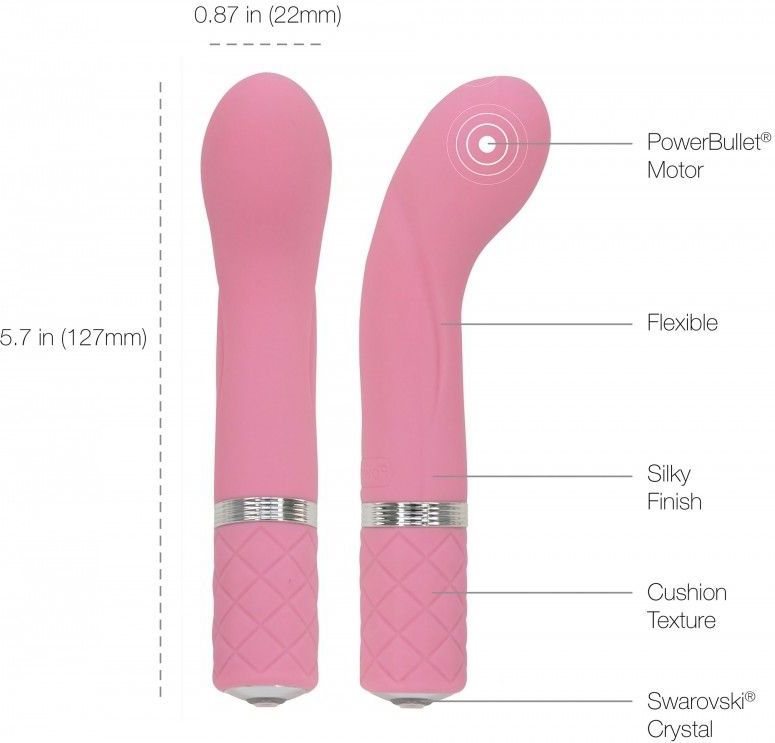 Pillow Talk Oplaadbare Mini Vibrator Racy - roze