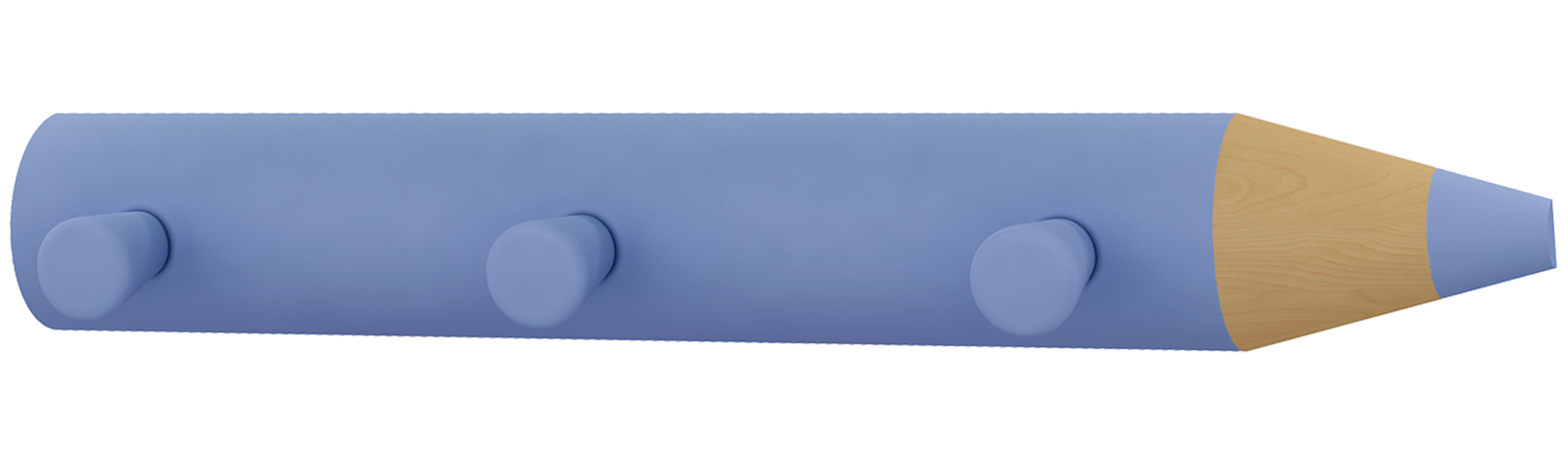 Garderobe STIFTO - blau - 3 Haken