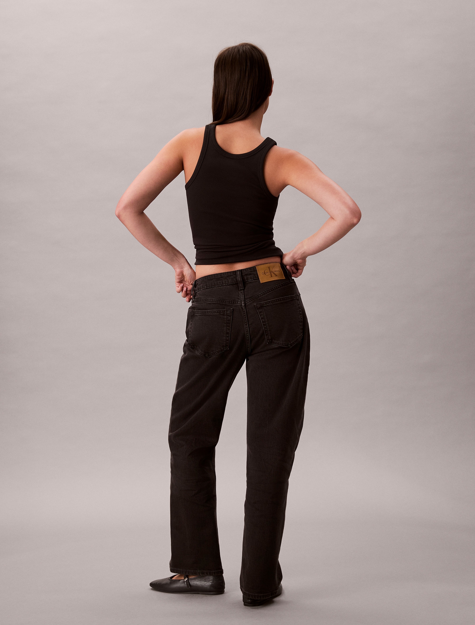 Calvin Klein Jeans Straight-Jeans »HGH RS STRGHT CK ESS«, Mit Gürtelschlaufen