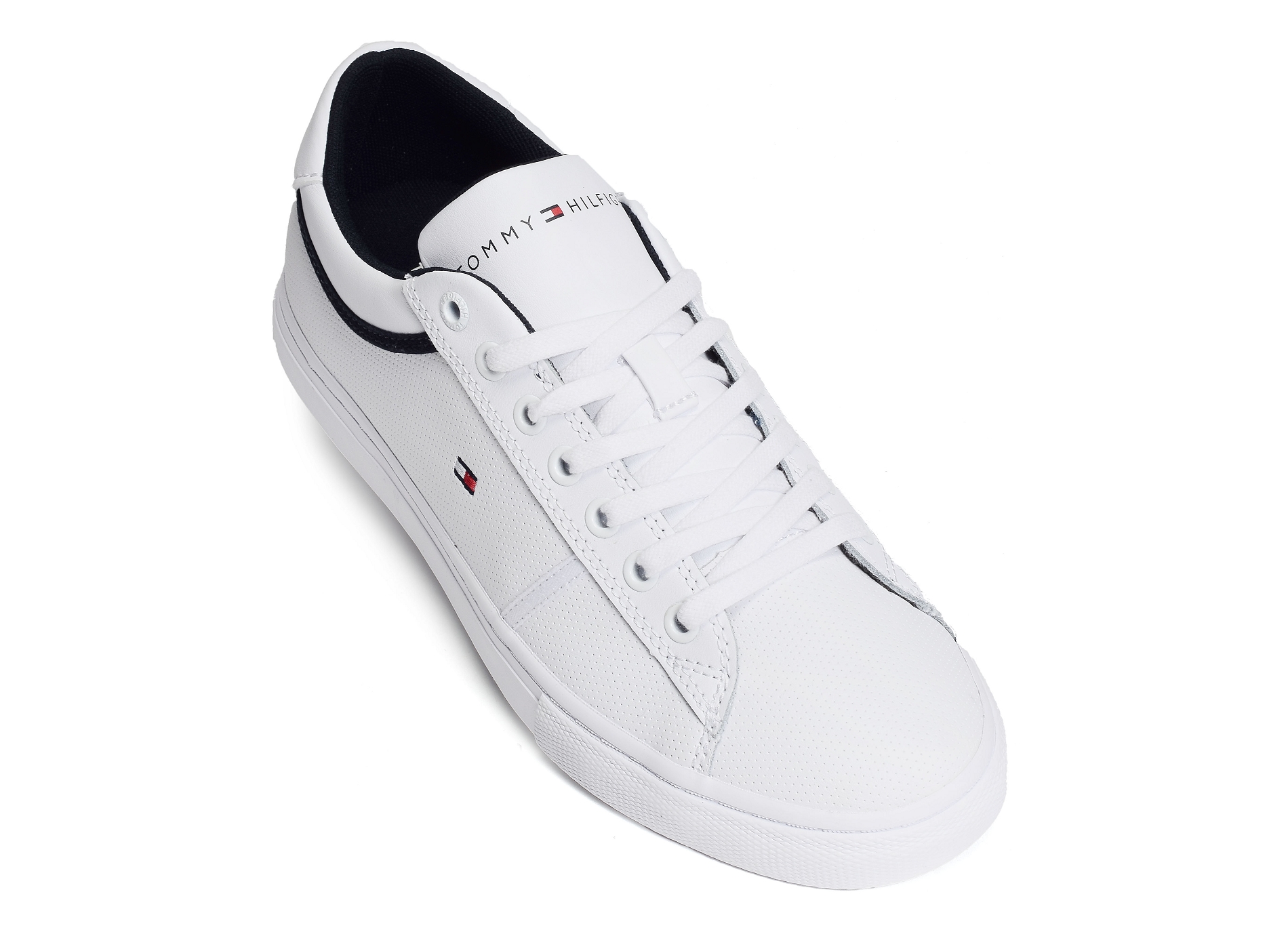 Iconic leather vulc punched 4166 blanc