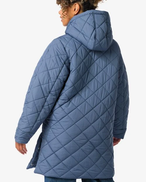 manteau surpiqué Elke pour femmes bleu