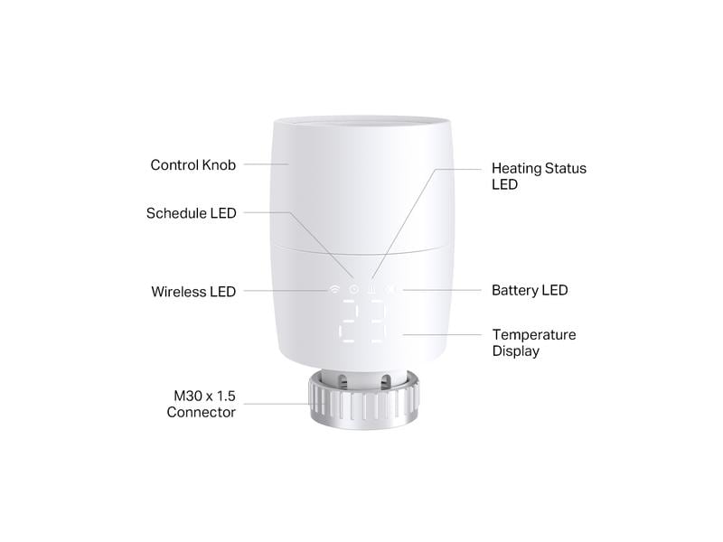 TP-Link Heizkörperthermostat KE100 Kasa Smart Thermostatisches Heizkörperventil