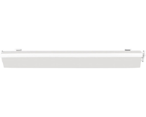 SOLUNA knikarmscherm Proof 2,5x2 Stofdesign 0001 Frame RAL 9010 Zuiver Wit Aandrijving rechts incl. slinger
