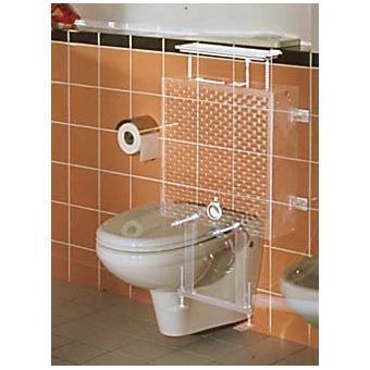 Wisa Top bedieningsplaat 2100 SO planchetbediend 40x13.5cm kunststof wit