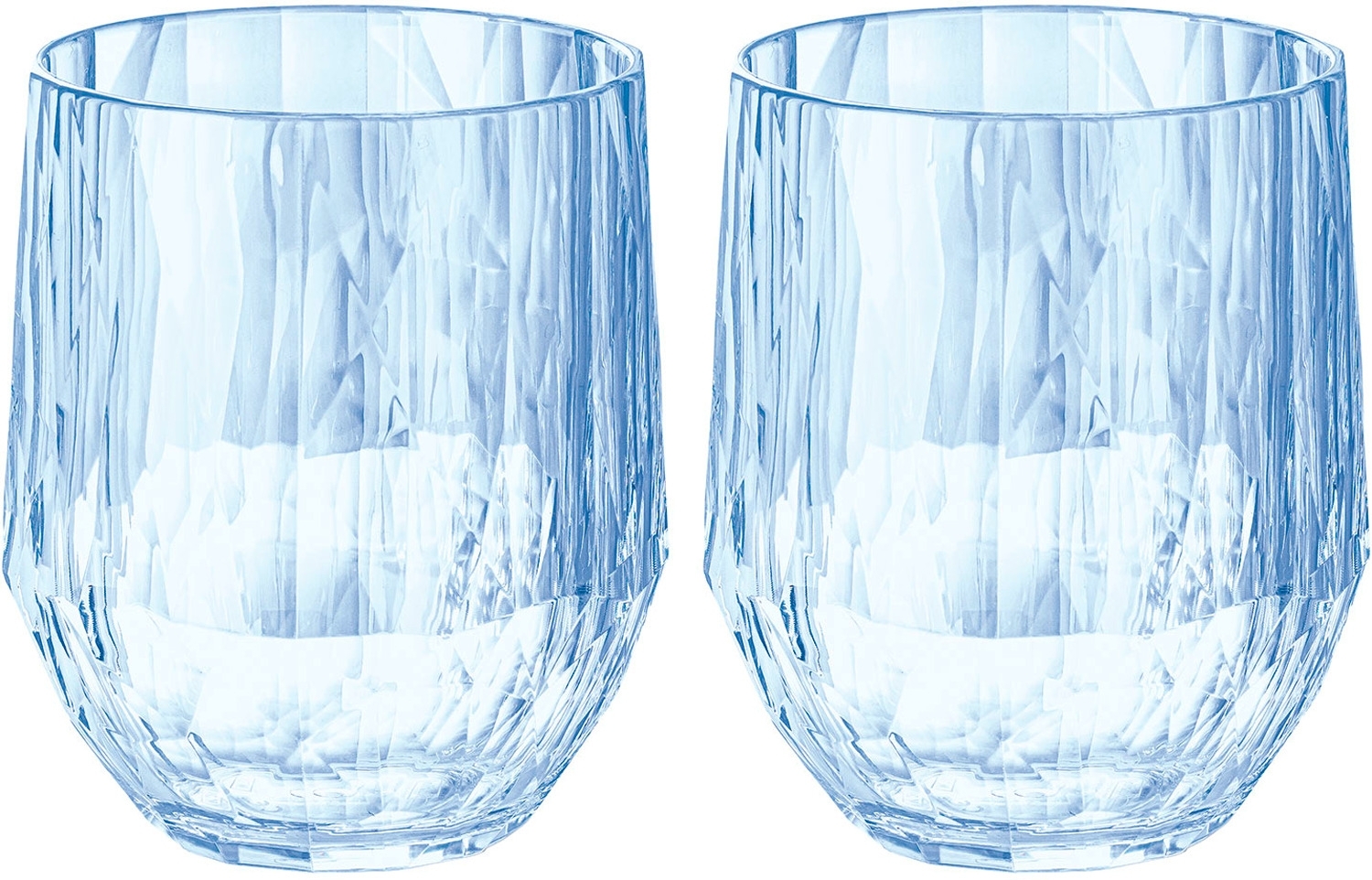 Koziol Superglas CLUB No. 23 2er Set 200 ml transparent aquamarine