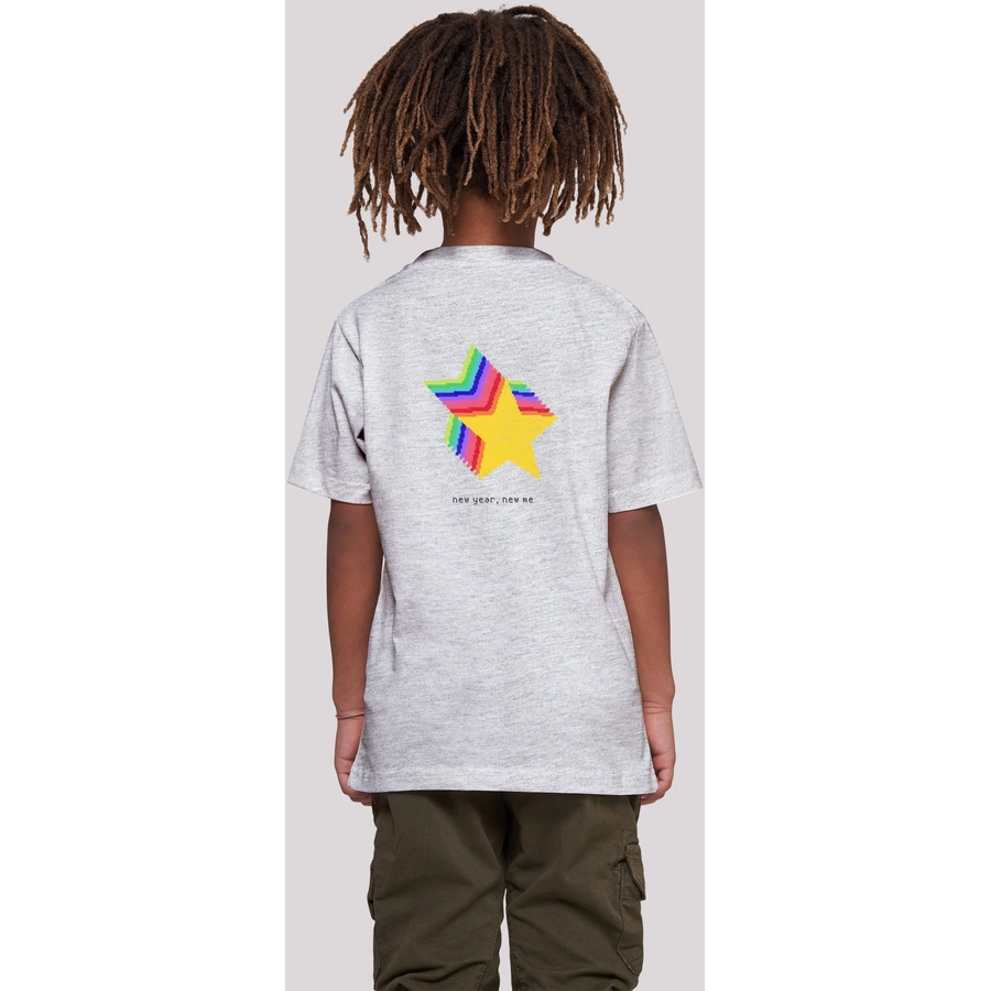 F4NT4STIC T-Shirt SIlvester Party Happy People Only heather grey