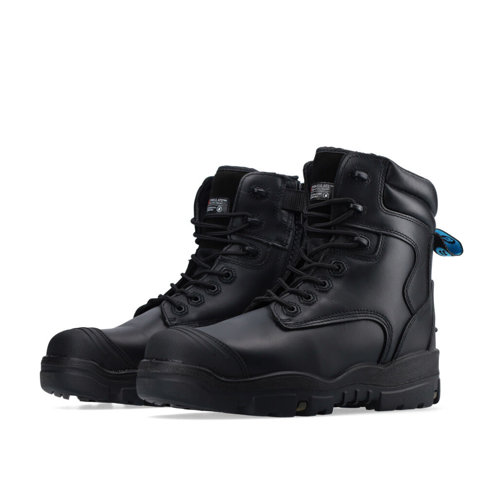 Bata Helix Longreach Rits - Brede leest - Werkschoenen - Zwart - 38