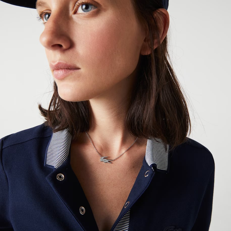 Collier Crocodile femme Lacoste Bijoux - Gris - Lacoste - Femme