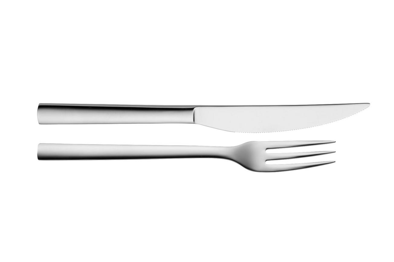 WMF Nuova 1291436040 steakmes en vork 2-delig
