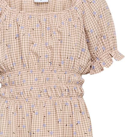 Grønt Kjole - Alis - Viskose/Polyester - Peach