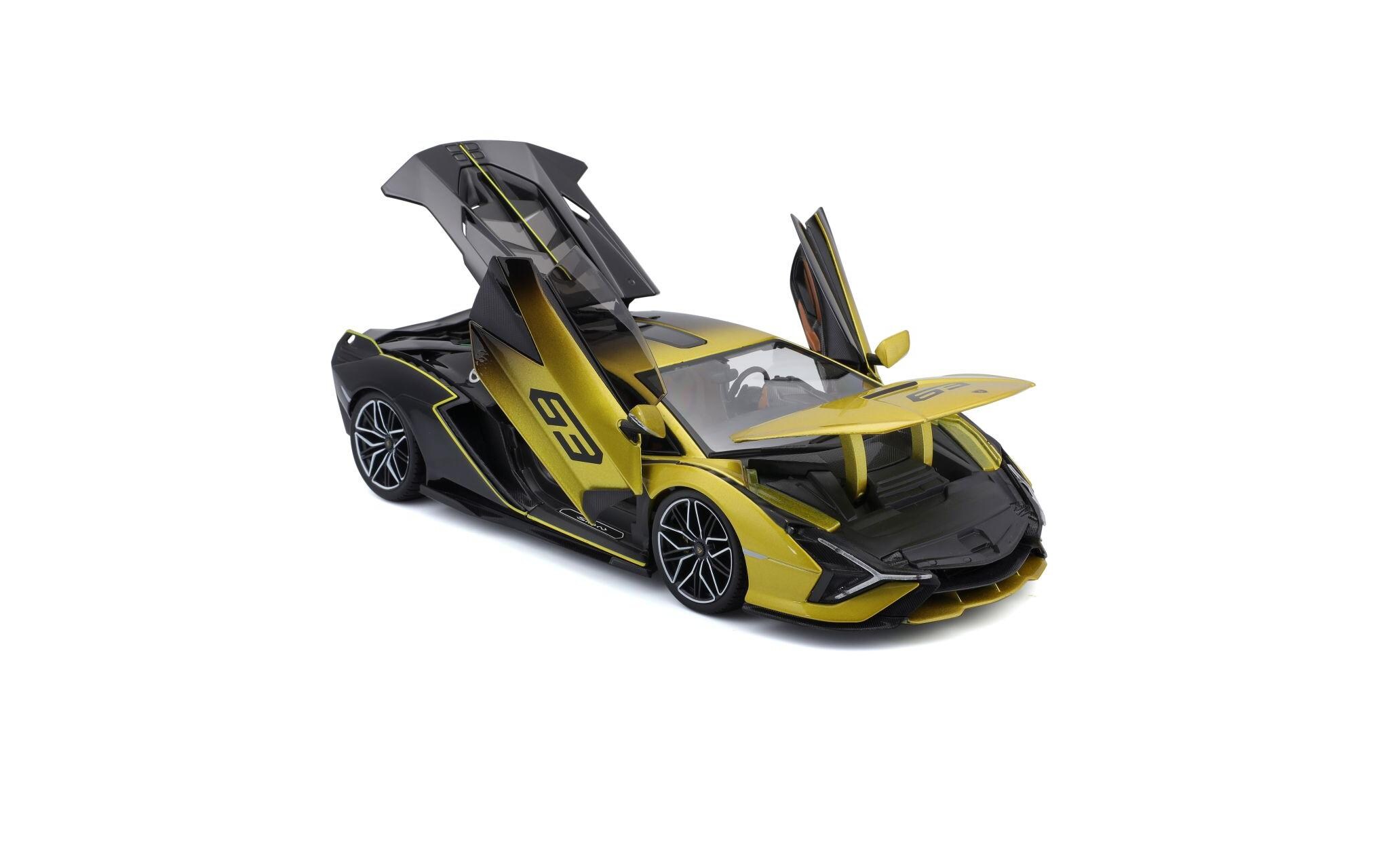 Lamborghini Sian FKP 37 Gelb 1:18Sammlermodell im Massstab 1:18