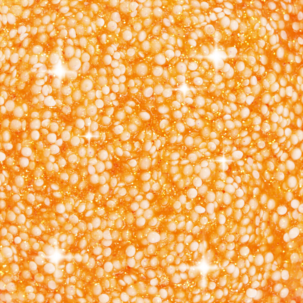 Glitter Foam Clay - Orange - Modellervoks - 35 G