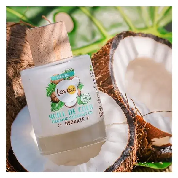 Lovea - Óleo de Coco Orgânico Multiuso - Pele Seca e Cabelo Seco 50ml